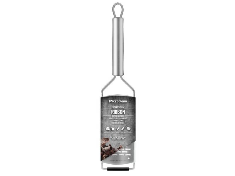 Microplane Küchenreibe Professional Edelstahl 2-Wege Schneide 30cm, Edelstahl von Microplane