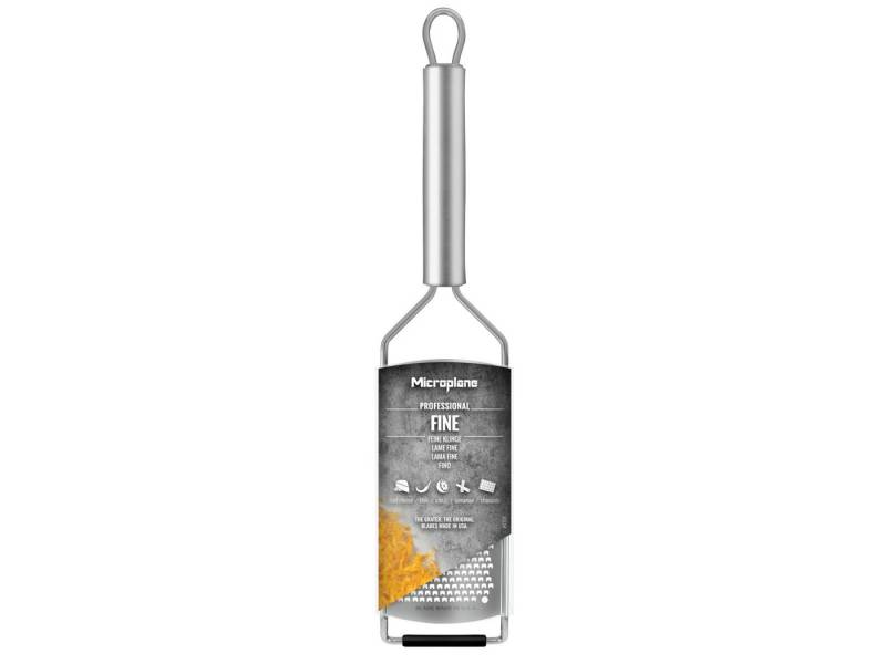 Microplane Küchenreibe Professional Edelstahl Reibe feine Klinge 30cm, Edelstahl von Microplane