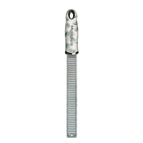 Microplane Zester Küchenreibe in Tropical für Zitrusfrüchte, Parmesan, Ingwer, Schokolade & Muskatnuss mit feiner Edelstahlklinge - Made in USA von Microplane