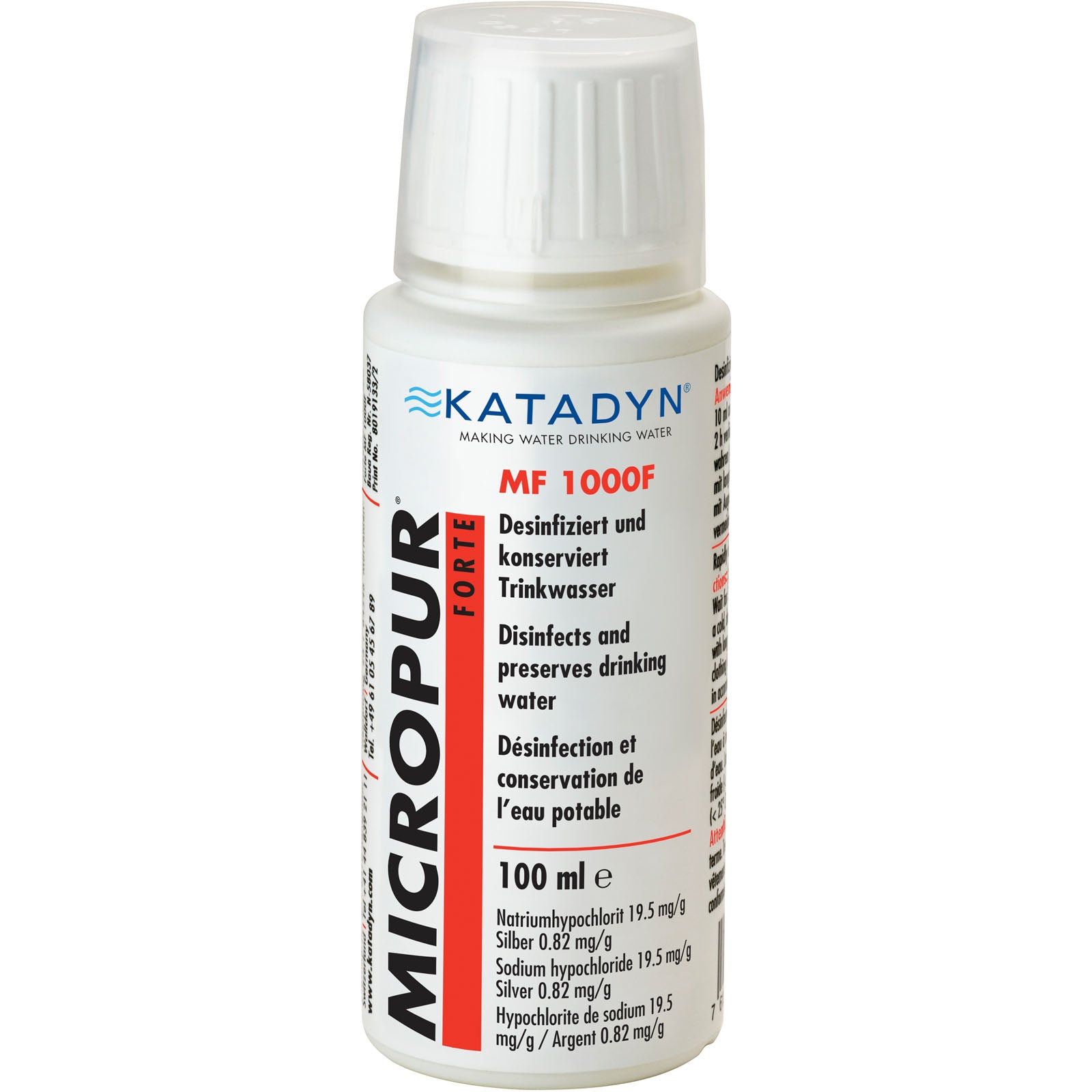 MICROPUR Forte MF 1.000F Flüssig Trink Wasser Aufbereitung Konservierung Chlor MICROPUR Forte MF 1.000F Flüssig Trink Wasser Aufbereitung Konservierung Chlor von Micropur