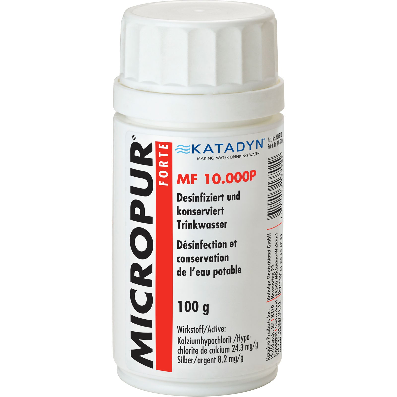 MICROPUR Forte MF 10.000P Pulver Trink Wasser Aufbereitung Konservierung Chlor MICROPUR Forte MF 10.000P Pulver Trink Wasser Aufbereitung Konservierung Chlor von Micropur