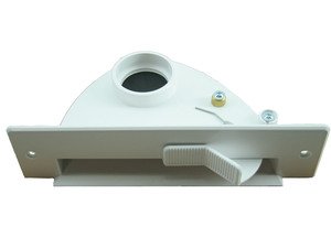 Microsafe Kehrschaufel Kehrichtklappe für Zentralstaubsauger saugende Kehrschaufel mit Kippmechanik VacPan (Farbe: weiß von Microsafe