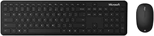 Microsoft Bluetooth Desktop (Set mit Maus und Tastatur, deutsches QWERTZ Tastaturlayout, schwarz, kabellos) von Microsoft