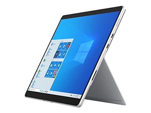 Microsoft EED-00019 Surface Pro 8 Tablet, Intel Core i7 Prozessoren 11 Generation, Windows 10 Pro, Wi-Fi 6 (802.11ax), Platin, 1000 GB Interne Speicherkapazität, 16 GB RAM, 13" Display von Microsoft