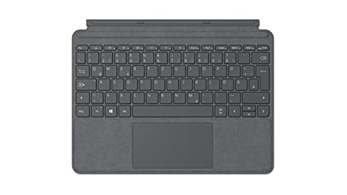 Microsoft Go Type Cover Platin QWERTZ Englisch Platin, KCT-00105 von Microsoft