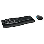 Microsoft Kabellose Tastatur und Maus Sculpt Comfort Desktop USB Nano Receiver QWERTZ DE Schwarz von Microsoft