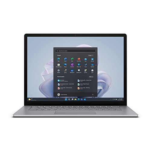 Microsoft Notebook Surface Laptop 5 QWERTY Spanisch Silber 256 GB SSD 8 GB RAM i7-1265U 15" von Microsoft