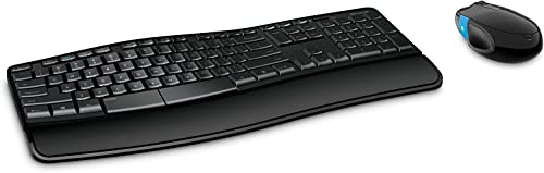 Microsoft Sculpt Comfort Desktop RF Wireless Italienisch Schwarz - Tastaturen (Standard, Kabellos, RF Wireless, Schwarz, Maus enthalten) von Microsoft