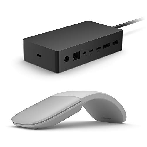 Microsoft Surface Dock 2 + Arc Maus Platin Grau von Microsoft