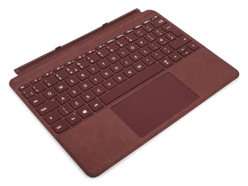 Microsoft Surface Go Type Cover (für Surface Go 1-4) (QWERTY Italienisch), Burgunderrot (generalüberholt) von Microsoft