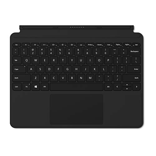 Microsoft Surface Go Type Cover Tastatur mit Trackpad, Beschleunigungssensor, Hintergrundbeleuchtung, Nordic, Schwarz, kommerziell, für Surface Go, Go 2 von Microsoft