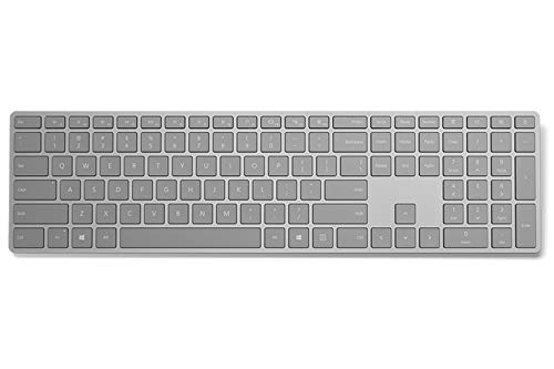 Microsoft Surface Keyboard RF Wireless + Bluetooth Tastatur grau von Microsoft