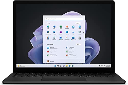 Microsoft Surface Laptop 5 i7-1265U Notebook 34,3 cm (13.5 Zoll) Touchscreen Intel® Core™ i7 16 GB LPDDR5x-SDRAM 256 GB SSD Wi-Fi 6 (802.11ax) Windows 10 Pro Schwarz von Microsoft