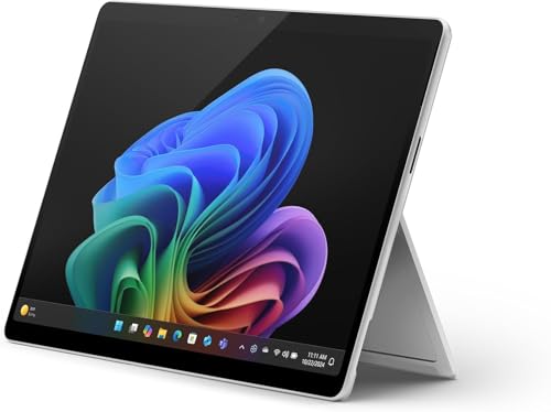 Microsoft Surface Pro (ohne Ladegerät), Copilot+ PC, 33 cm (13 Zoll), Snapdragon® X Plus, 16 GB RAM, 256 GB SSD, neuestes Modell, 11. Edition, Platin von Microsoft