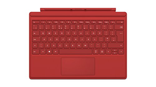 Microsoft Surface Pro 4 Tastatur, Britisches Layout rot (Generalüberholt) von Microsoft