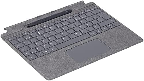 Microsoft Surface Pro 8 / 9 / X Signature Keyboard Platin im Bundle mit Slim Pen 2 Schwarz, QWERTZ - Deutsches Tastaturlayout von Microsoft