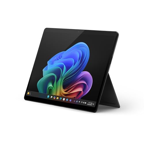 Microsoft Surface Pro | Copilot+ PC | 13” OLED Touchscreen | Snapdragon® X Elite | 16GB RAM | 256GB SSD | neuestes Modell, 11. Edition | Schwarz | exklusiv auf Amazon von Microsoft