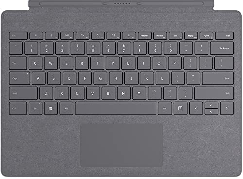 Microsoft Surface Pro Type Cover (für Surface Pro 4-7) (QWERTZ Deutsch) Platin (Generalüberholt) von Microsoft