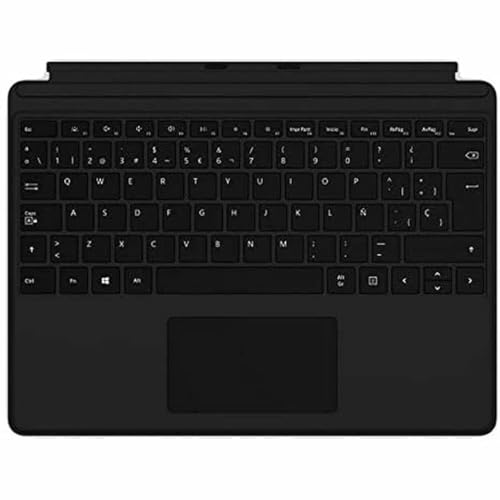 Microsoft Surface Pro X Tastatur – Clavier – mit Trackpad – Rétroéclairé – Espagnol – Schwarz – kommerziell – Pour Surface Pro X QJX-00012 von Microsoft