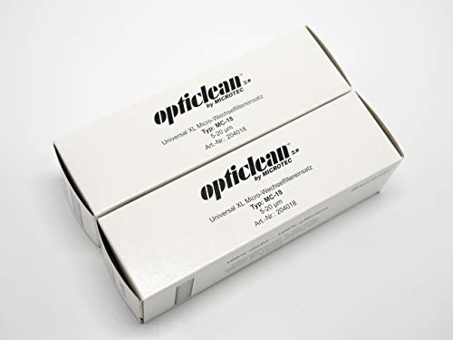 2 Stk. Microtec® opticlean Filtereinsatz MC-18 | 5-20 µm | der innovative und effiziente Heizölfilter | hervorragende Filtereigenschaften | Vorbeugung von Störungen und Reparaturen | mit Dichtring von MICROTEC