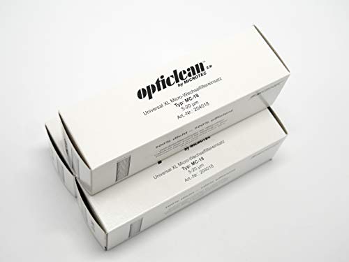 3 Stk. Microtec® opticlean Filtereinsatz MC-18 | 5-20 µm | der innovative und effiziente Heizölfilter | hervorragende Filtereigenschaften | Vorbeugung von Störungen und Reparaturen | mit Dichtring von MICROTEC