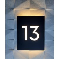 Beleuchtetes Vertikales Led-Türschild - 20, 8 cm X 25, 8 von Microway