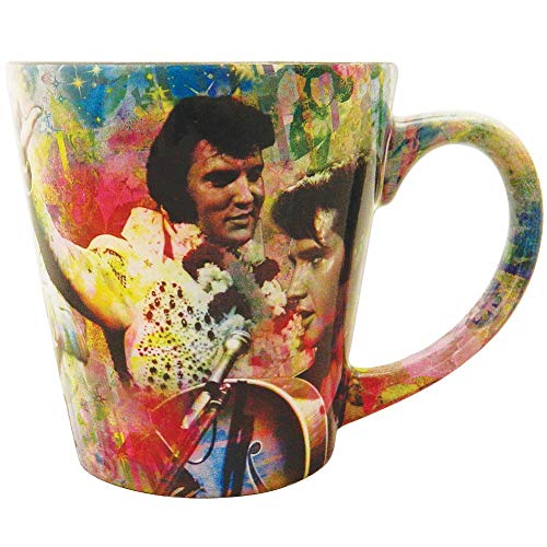 Elvis Presley Tasse mit farbiger Collage von Mid - South Products