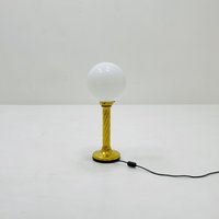 1 Of 2 Mid Century Aise Table Ball Lamp in Hollywood Regency Germany 80S von MidAgeVintageDE2