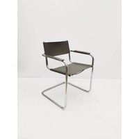 1 Of 2 Model Gray Mg5 Centro Studi Desk Chair By Mart Stam & Marcel Breuer For Matteo Grassi, 1970S von MidAgeVintageDE2