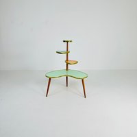 Big 1950S German Plant Stand, Colorful Vintage Mid-Century Minimalist Indoor Stand Side Table Retro Flower Table Big 1950S German Plant Stand, Colorful Vintage Mid-Century Minimalist Indoor Stand Side Table Retro Flower Table von MidAgeVintageDE2
