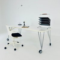 Max White Desk Designer By Ferruccio Laviani For Kartell Italy 1990S von MidAgeVintageDE2