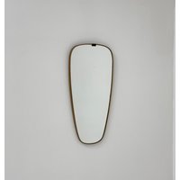 Mid Century Asymmetric Original Kidney Wall Mirror By Schon Form Germany 60S von MidAgeVintageDE2