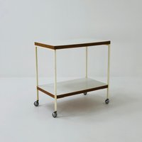 Mid Century Danish Teak & Chrome Serving Trolley, Denmark 1970S Mid Century Danish Teak & Chrome Serving Trolley, Denmark 1970S von MidAgeVintageDE2