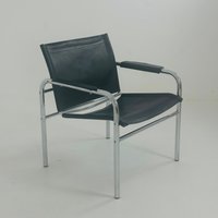 Mid Century Klinte Leather Lounge Chair By Tord Björklund, 1970 Ikea Sweden von MidAgeVintageDE2