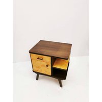 Mid-Century Modern Vintage Maple Tree Nightstand Or Small Chest Of Drawers 1960S, Italy von MidAgeVintageDE2