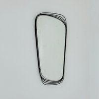 Mid-Century Modern Wall Mirror With Black Abstract Metal Frame 1960S von MidAgeVintageDE2