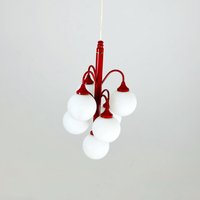 Mid Century Opal Chandelier From Kaiser Leuchten 1960S von MidAgeVintageDE2