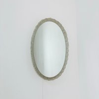 Mid Century Oval Illuminated Acrylic Glass Frame Mirror By Hillebrand 1970S von MidAgeVintageDE2