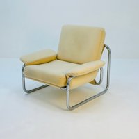 Mid Century Tubular Frame Armchair "Borkum" By John Bertil Häggström , From Ikea 1970S von MidAgeVintageDE2