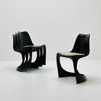 Set Of 4 Space Age Dining Chair Designed By Steen Ostergaard For Paul Cadovious Model 291 Denmark 1970S Set Of 4 Space Age Dining Chair Designed By Steen Ostergaard For Paul Cadovious Model 291 Denmark 1970S von MidAgeVintageDE2