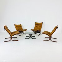 Set Of Mid-Century Norwegian Siesta Lounge Chairs & Coffee Table By Ingmar Relling For Westnofa 1960S von MidAgeVintageDE2