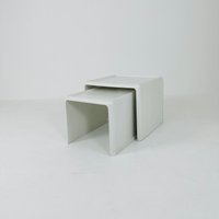 Space Age Nesting /End Tables By Peter Ghyczy For Horn Collection, 1970S von MidAgeVintageDE2