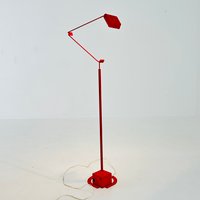 Space Age Red Metal Adjustable Floor Lamp 1980S.germany von MidAgeVintageDE2