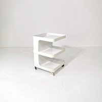 Space Age Side Table Or Mini Bar Trolley By Flair For Prisunic. Molded Plastic, 1980S von MidAgeVintageDE2