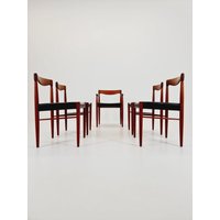 Danish Teak & Danish Cord Dining Chairs By H. W. Klein For Bramin, 1960S, Set Of 4 von MidAgeVintageDE