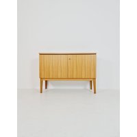 German Mid Century Oak Record Cabinet, Sideboard By Flb Möbel Fabrik , 1950S von MidAgeVintageDE