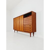 Grandeur Mid-Century German Vintage Highboard, Sideboard By Ernst Dieter Hilker For Omnia 1960S Grandeur Mid-Century German Vintage Highboard, Sideboard By Ernst Dieter Hilker For Omnia 1960S von MidAgeVintageDE