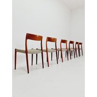 Mid Century Danish Rosewod Dining Chairs By Niels O.moller, Model 7 , Set Of 6 , 1960S Mid Century Danish Rosewod Dining Chairs By Niels O.moller, Model 7 , Set Of 6 , 1960S von MidAgeVintageDE