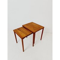 Mid-Century Danish Teak Nesting Tables By Ew Bach For Møbelfabrikken, 1960S, Set Of 2 Mid-Century Danish Teak Nesting Tables By Ew Bach For Møbelfabrikken, 1960S, Set Of 2 von MidAgeVintageDE