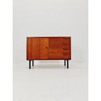 Mid-Century Danish Vintage Teak Record Sideboard, 1960S Mid-Century Danish Vintage Teak Record Sideboard, 1960S von MidAgeVintageDE